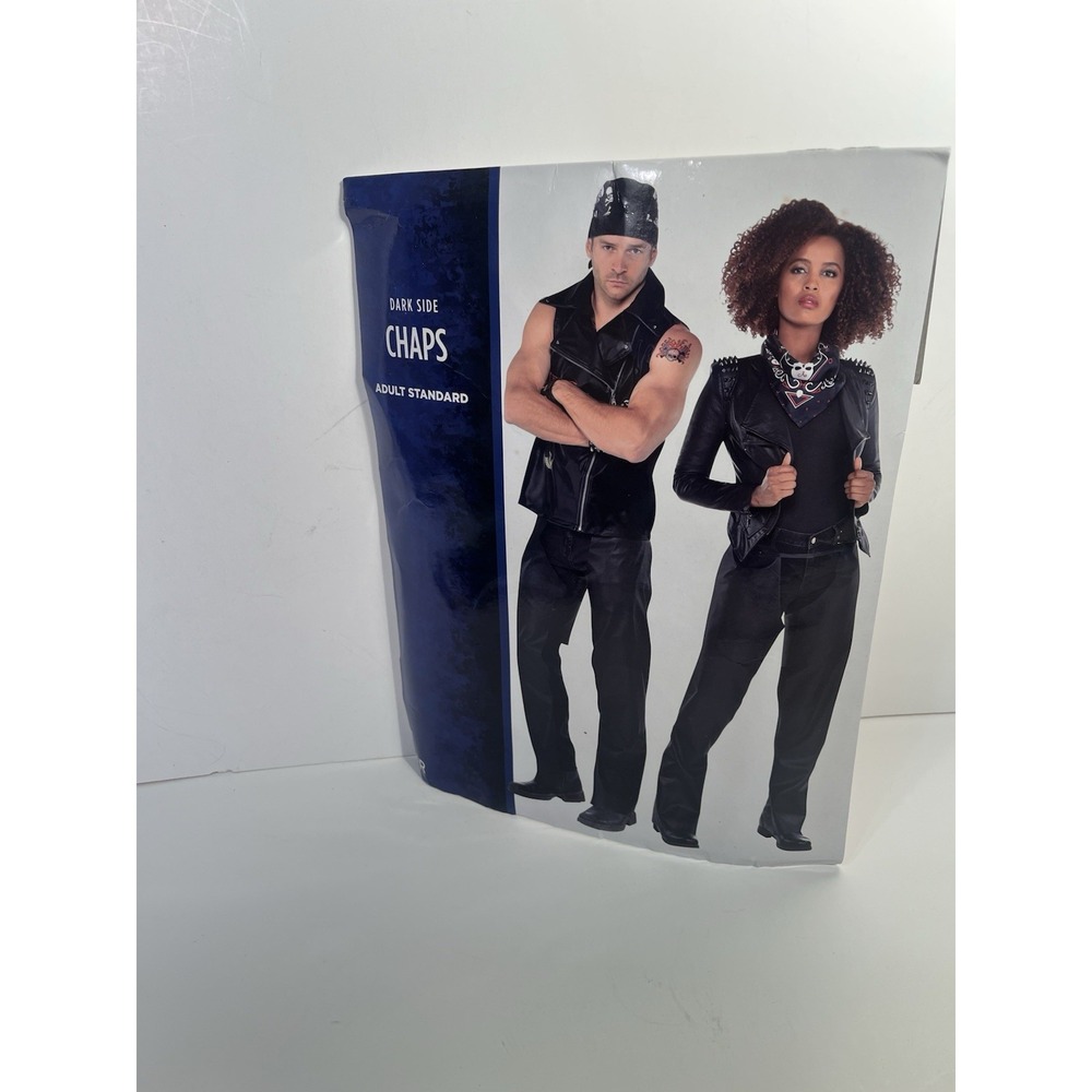 Halloween Costume Chaps Only Adult Unisex Black One Size Fits Most NEW